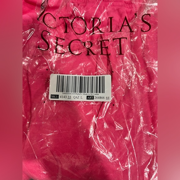 NEW‎ NWT VS Victoria secret sweats pink campus pants L large - Picture 11 of 11